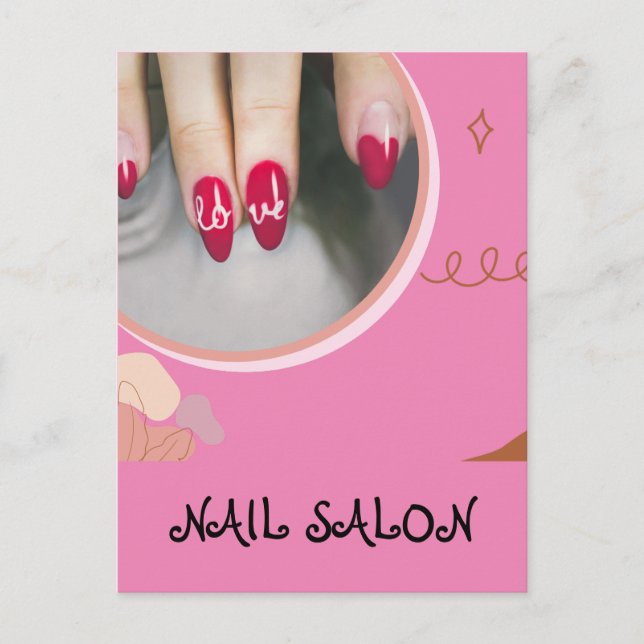 Nail Salon Business Postcard (Front)