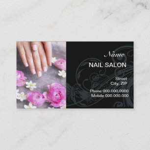 Nail Salon Customer Loyalty Punch Business Card