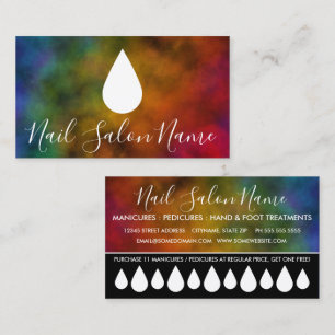 nail salon loyalty punch card