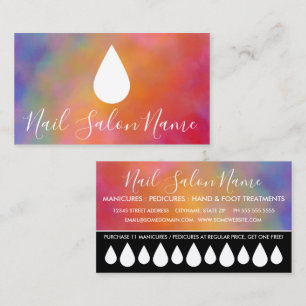 nail salon loyalty punch card