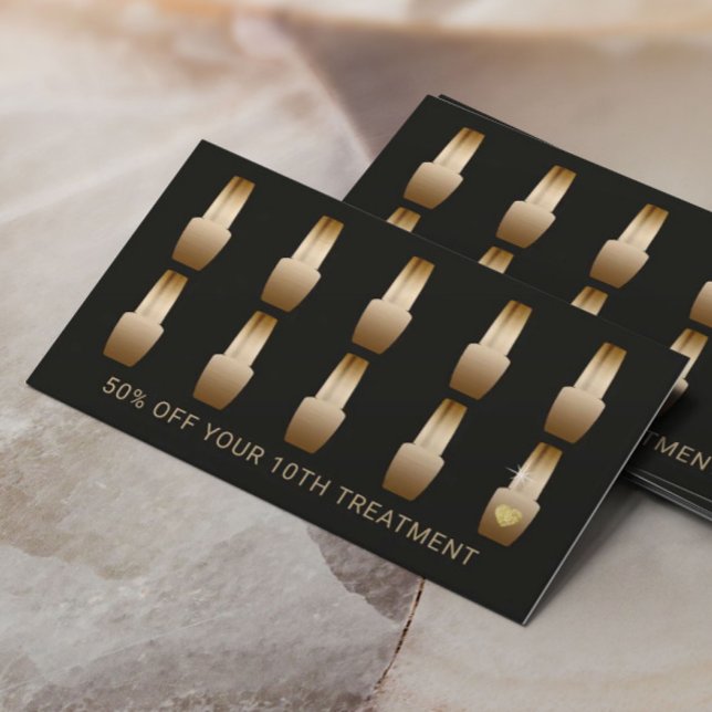 Nail Salon Makeup Artist Manicurist Modern Loyalty Card (Creator Uploaded)