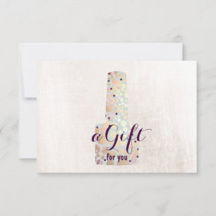  Nail Salon Manicurist Gift Certificate
