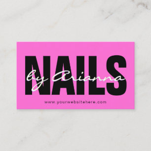  Nail Salon   Nail Tech   Nail Stylist Female Hand Business Card