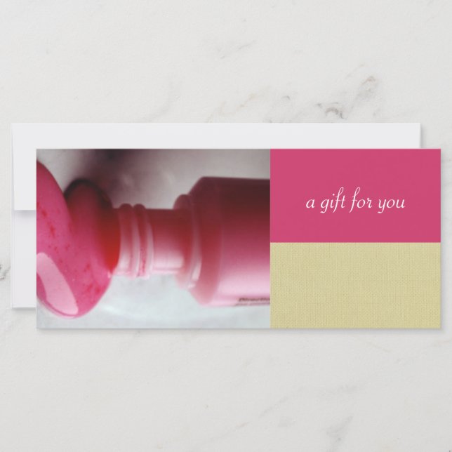 Nail Salon or Day Spa Gift Certificates (Front)