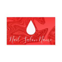 nail salon paint swirl loyalty punch card