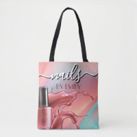 Nail Salon Polish Bottle Splash Pastel 