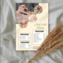 Nail Salon Price List  | Manicure Pedicure 