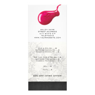 Nail Salon Price List Rack Cards