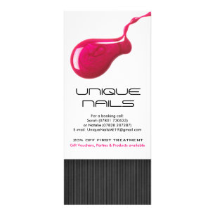 Nail Salon Price List Rack Cards