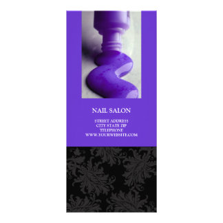 Nail Salon Services Price List {Purple} Rack Card