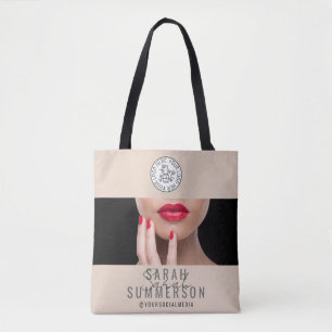 Nail Salon Studio Logo Social Media Tote Bag