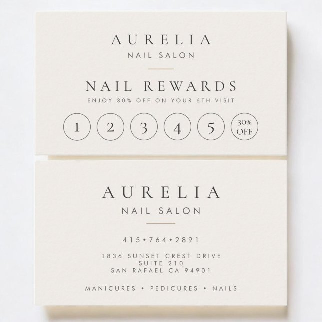Nail Salon Stylist Loyalty Card (Creator Uploaded)