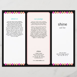 Nail Salon Tri Fold Brochure