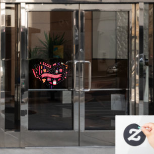 Nail Salon Walk Ins Welcome Nail Pedicure Heart Window Cling