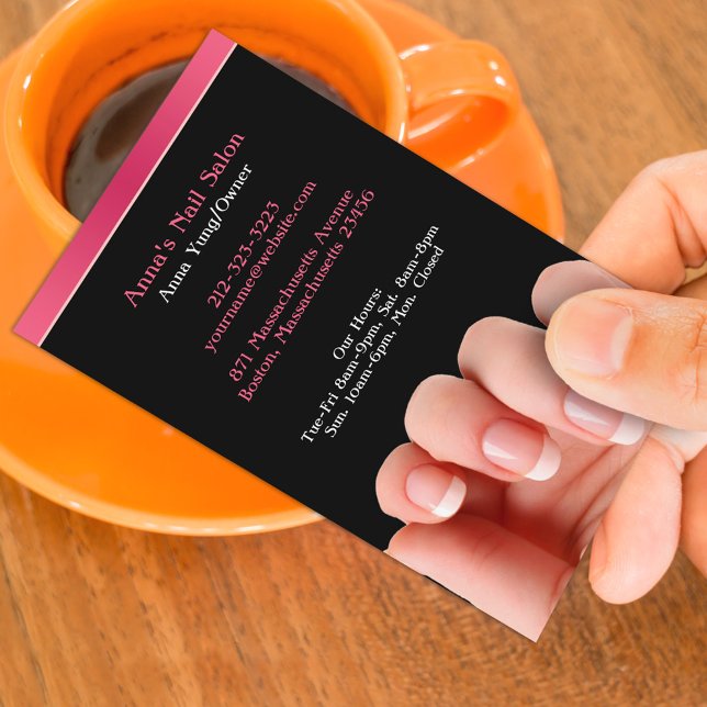 Nail Salon with Appointment Business Card (Creator Uploaded)