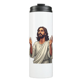 Nail Scar Jesus Vintage Faith Engraving Tee 2 Thermal Tumbler