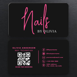 Nail Specialist QR Code Business Card