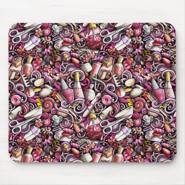 Nail Studio Pattern Mouse Mat (Front)
