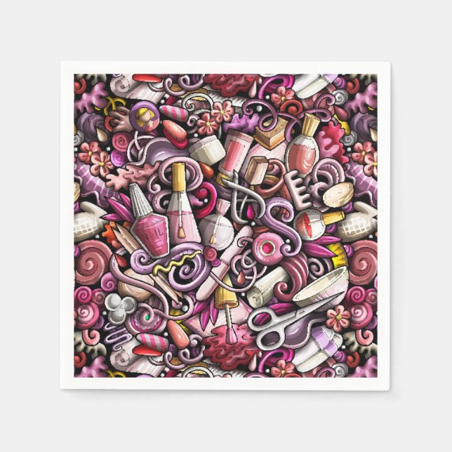 Nail Studio Pattern Napkin (Front)