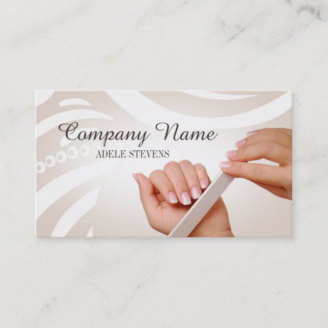 Nail Stylist / Manicure Specialist Beauty Hands Business Card (Front)