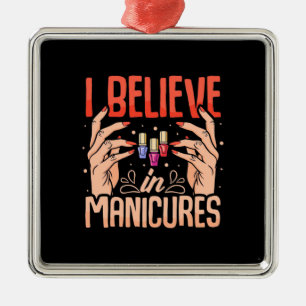 Nail Tech Believe In Manicures Metal Tree Decoration