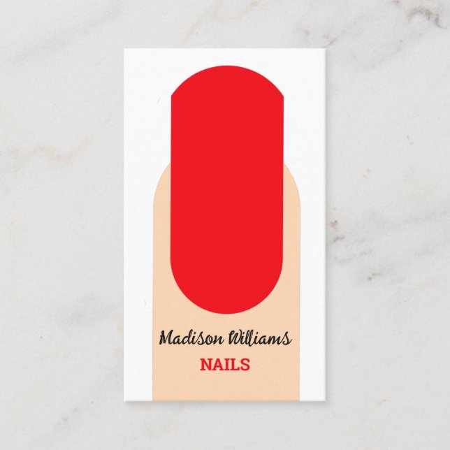 Nail Tech Business Card (Front)