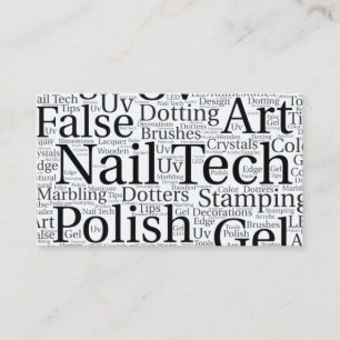 Nail tech business card