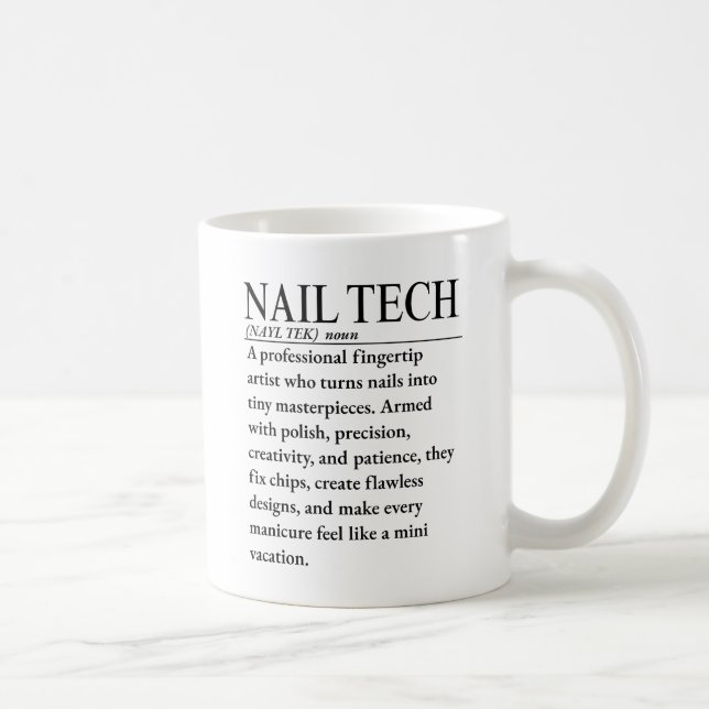 Nail tech coffee mug (Right)