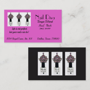 “Nail Tech Diva” Nail Technician Business Card