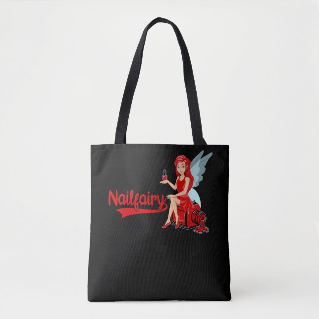 Nail Tech Fairy Cosmetics Nail Technician Manicuri Tote Bag (Front)