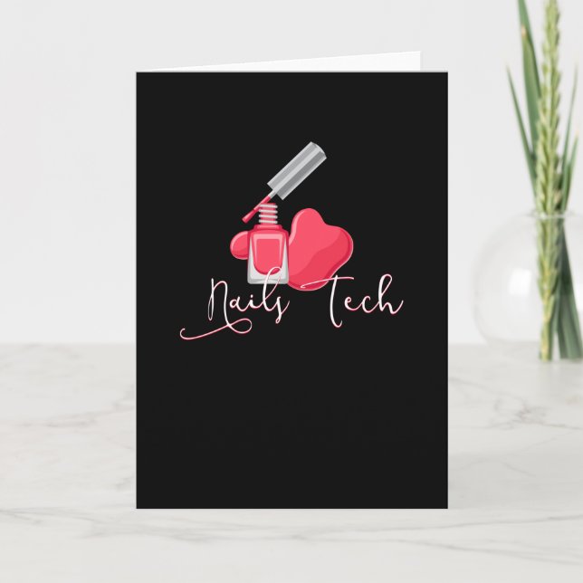 Nail Tech Fingernail Manicure Card (Front)