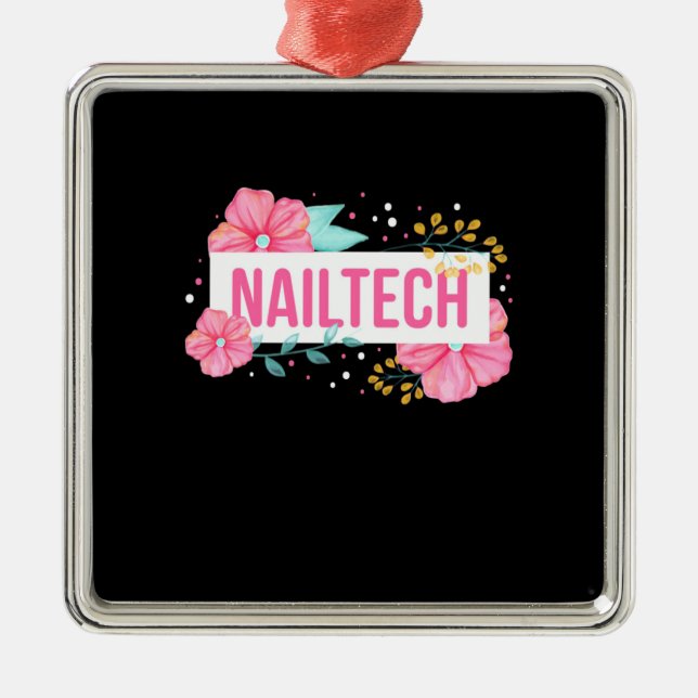 Nail Tech Flower Metal Tree Decoration (Front)