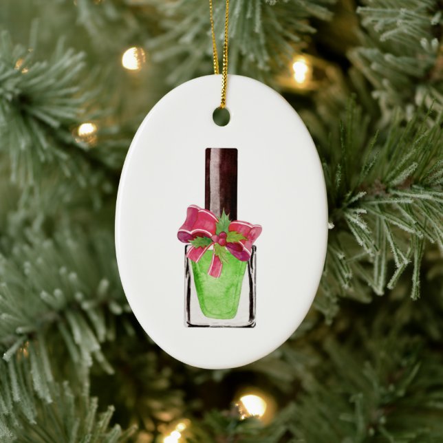 Nail tech gift- Nail polish painting Ceramic Tree Decoration (Tree)