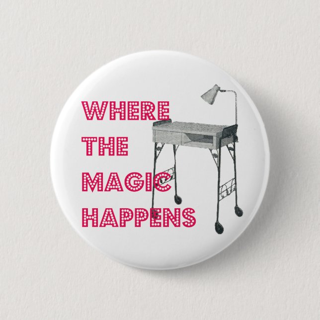 Nail Tech Manicurist Magic Button (Front)