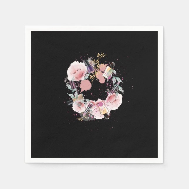 Nail Tech Manicurist Manicure Nail Art Cosmetics B Napkin (Front)