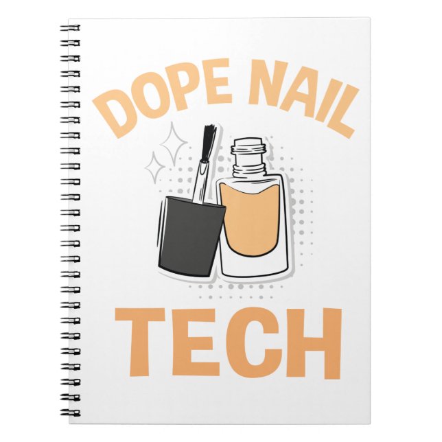 Nail Tech Manicurist, Nail Polish Design Notebook (Front)