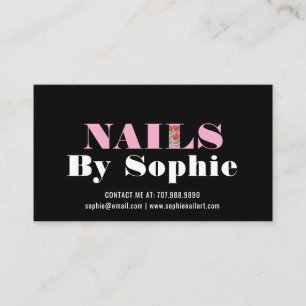 Nail Tech Nail Art Business Card