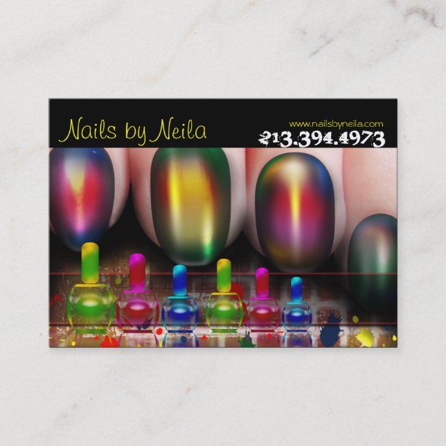 Nail Tech Nail Artist Nail Salon Business Card (Front)