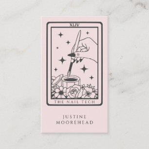Nail Tech Tarot Card Business Card