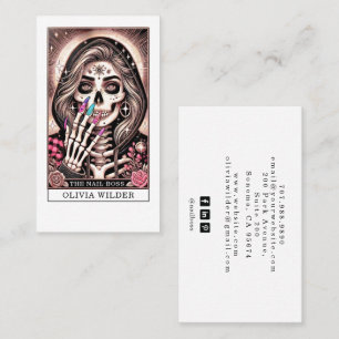 Nail Tech Tarot Card Business Card