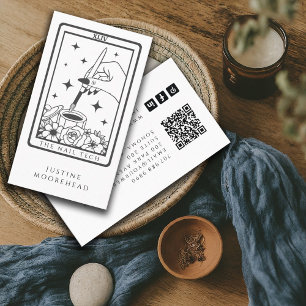 Nail Tech Tarot Card Business Card