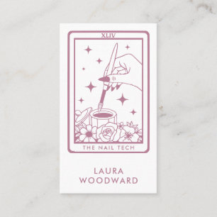 Nail Tech Tarot Card Dusty Pink