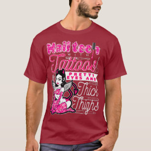 Nail Tech Tattoo Beuatician Salon Funny Apparel T-Shirt
