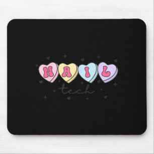Nail Tech Valentine's Day Heart Manicurist Cosmeto Mouse Mat