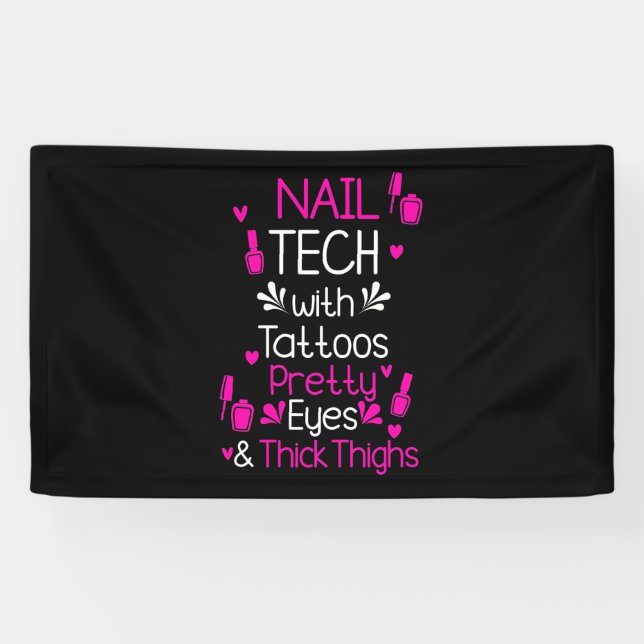 Nail Tech With Tattoos Banner (Horizontal)
