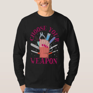 Nail Tech Work Uniform Nail Polish T-Shirt