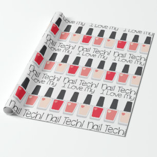 Nail Tech Wrapping Paper