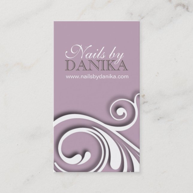 NAIL TECHNICIAN BUSINESS CARD (Front)