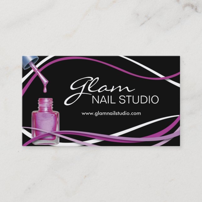 Nail Technician Business Card (Front)