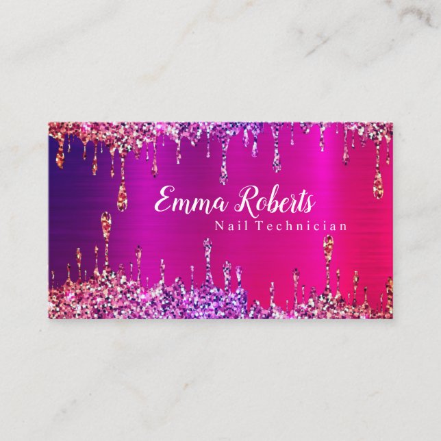 Nail Technician Business Card (Front)